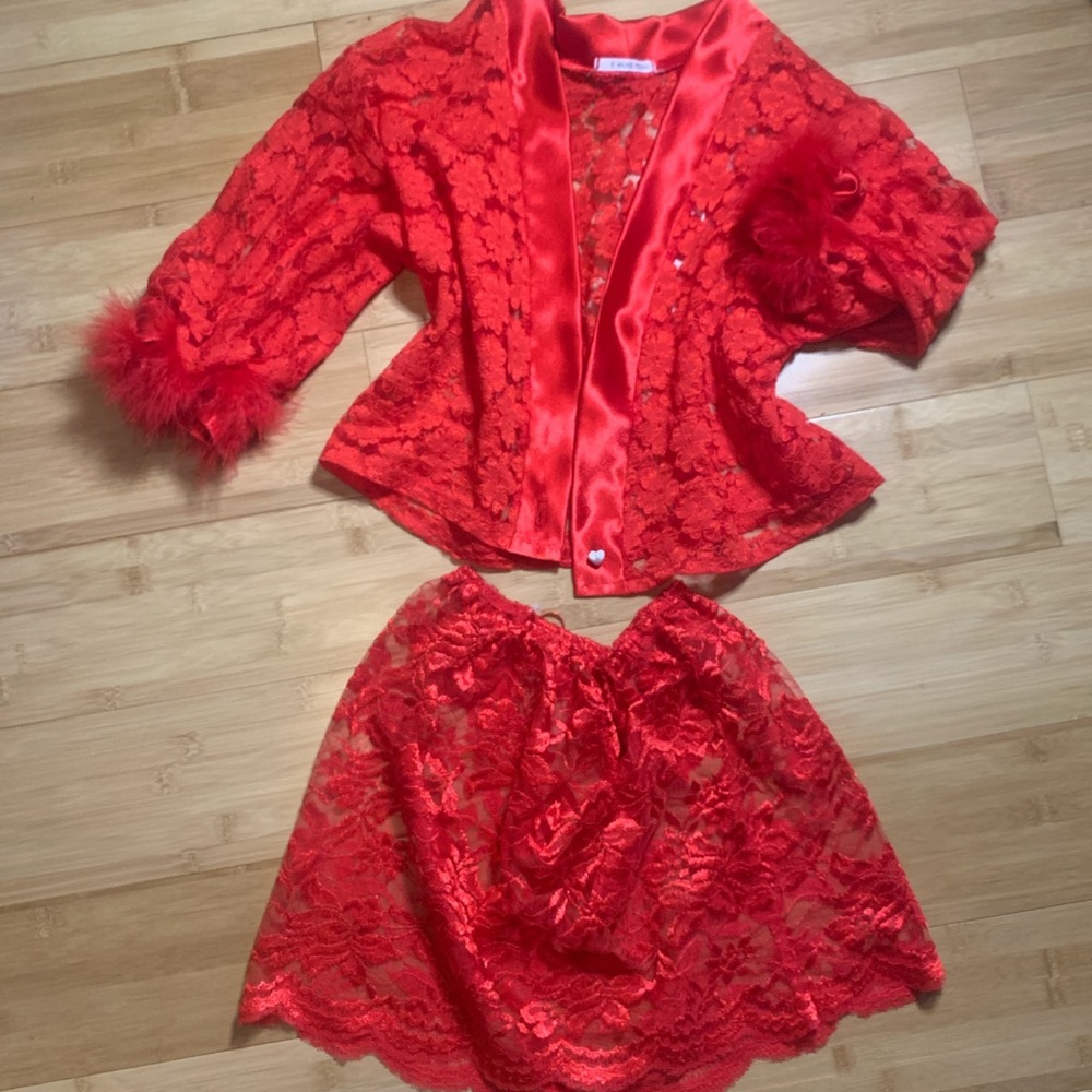 Red Lingerie 2 Piece